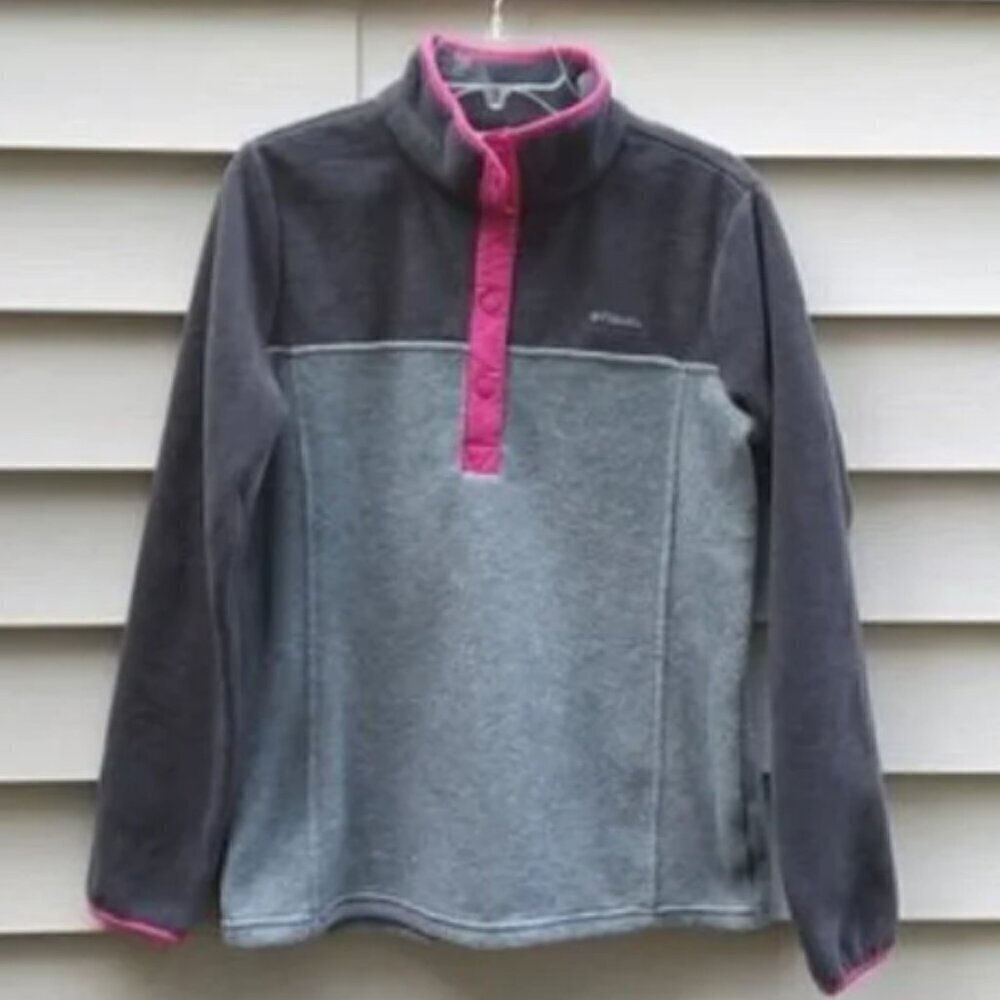 Columbia Gray/Pink woman's jacket Size M. Lightweight Warm. Fall Winter. Spring